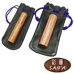 彩華 2本 Sセット 牛革袋付き